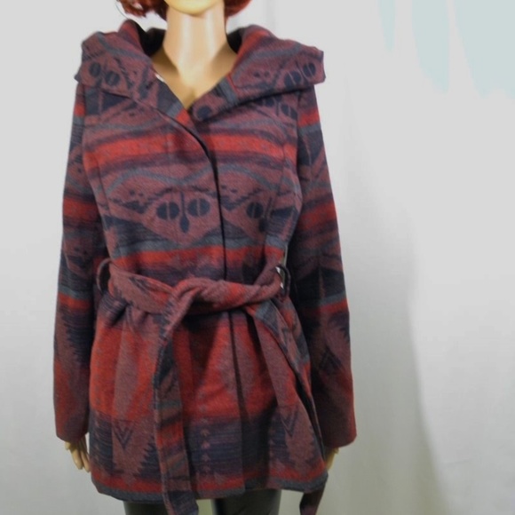 Coffee Shop Multi Color Navajo Style Car Coat - Picture 3 of 8